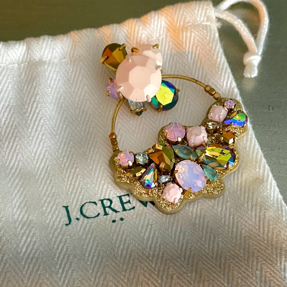 Funky J Crew Hoop Earrings